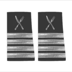 Executive Chef / Baş Aşçı Apoleti (4 Çizgi Çatal + Bıcak) Gümüş